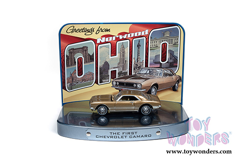 Round 2 Johnny Lightning - Dioramas 2020 Release 2 | Fair Tin Display with 1964 Ford Mustang and Norwood Tin Display with 1967 Chevy&reg; Camaro&reg; (1/64 scale diecast model car, Asstd.) JLDR012/24