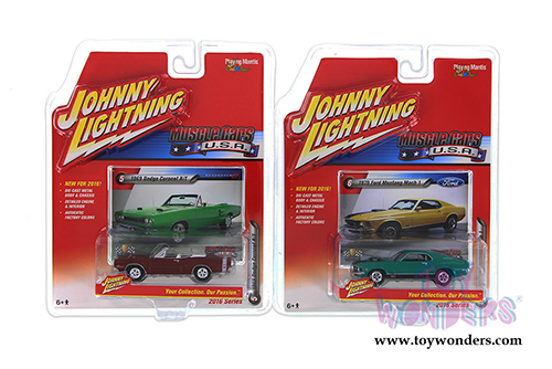 Round 2 Johnny Lightning - Muscle Cars USA Release 1 Set B  (1/64 scale diecast model car, Asstd.) JLMC001/48B