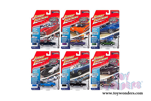 Round 2 Johnny Lightning - Muscle Cars USA 2018 Release 4 Set B (1/64 scale diecast model car, Asstd.) JLMC016/48B