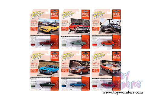Round 2 Johnny Lightning - Muscle Cars USA 2020 Release 2 COPO Muscle Set B (1/64 scale diecast model car, Asstd.) JLMC023/48B