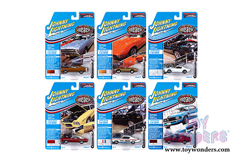Round 2 Johnny Lightning - Muscle Cars USA 2020 Release 3 Set B (1/64 scale diecast model car, Asstd.) JLMC024/48B