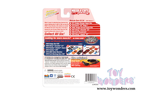 Round 2 Johnny Lightning - Muscle Cars USA 2021 Release 1 Set A (1/64 scale diecast model car, Asstd.) JLMC025/48A
