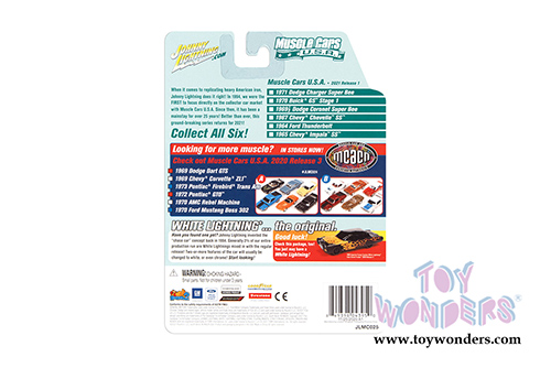 Round 2 Johnny Lightning - Muscle Cars USA 2021 Release 1 Set B (1/64 scale diecast model car, Asstd.) JLMC025/48B