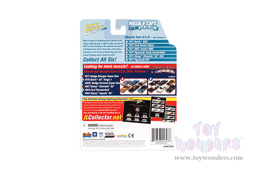 Round 2 Johnny Lightning - Muscle Cars U.S.A. 2021 Release 2 Set A (1/64 scale diecast model car, Asstd.) JLMC026/48A