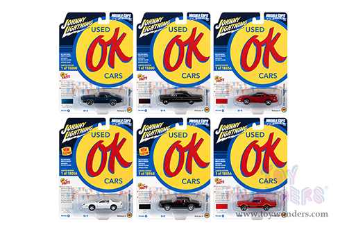 Round 2 Johnny Lightning - Muscle Cars U.S.A. 2021 Release 4 Set A - OK Used Cars (1/64 scale diecast model car, Asstd.) JLMC028/48A