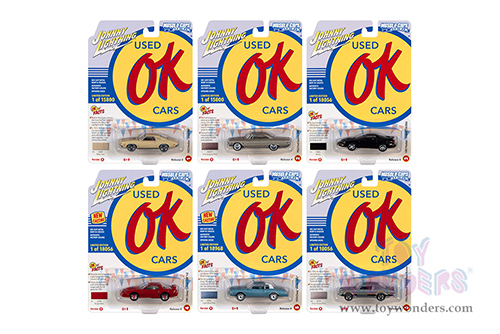 Round 2 Johnny Lightning - Muscle Cars U.S.A. 2021 Release 4 Set B - OK Used Cars (1/64 scale diecast model car, Asstd.) JLMC028/48B