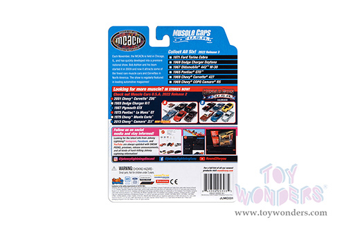 Round 2 Johnny Lightning - Muscle Cars U.S.A. 2022 Release 3 Set A (1/64 scale diecast model car, Asstd.) JLMC031/48A