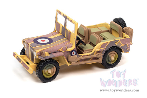 Round 2 Johnny Lightning - Military 2021 Release 1 Set A - Wheeled Warriors (1/64, 1/100 scale diecast model car, Asstd.) JLML006/48A