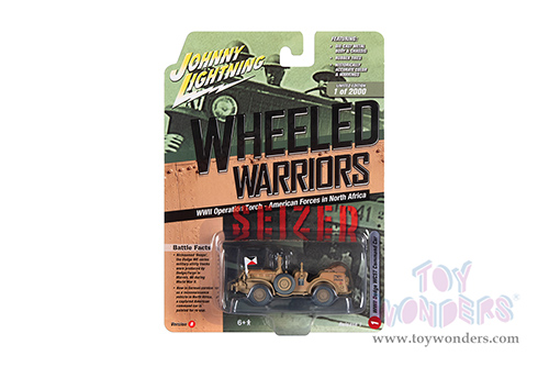 Round 2 Johnny Lightning - Military 2021 Release 1 Set B - Wheeled Warriors (1/64, 1/100 scale diecast model car, Asstd.) JLML006/48B