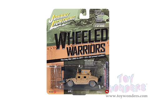 Round 2 Johnny Lightning - Military 2021 Release 1 Set B - Wheeled Warriors (1/64, 1/100 scale diecast model car, Asstd.) JLML006/48B