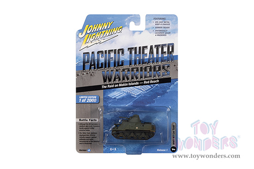 Round 2 Johnny Lightning - Military 2022 Release 1 Set B "Pacific Theater Warriors" (1/64 scale diecast model car, Asstd.) JLML007/48B