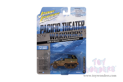 Round 2 Johnny Lightning - Military 2022 Release 1 Set B "Pacific Theater Warriors" (1/64 scale diecast model car, Asstd.) JLML007/48B