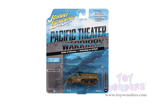 Round 2 Johnny Lightning - Military 2022 Release 1 Set A "Pacific Theater Warriors" (1/64 scale diecast model car, Asstd.) JLML007/48A