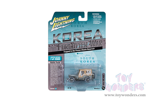 Round 2 Johnny Lightning - Military 2023 Release 1 Set A "Korea: The Forgotten War" (1/64 scale diecast model car, Asstd.) JLML009/48A