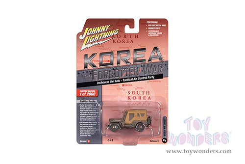 Round 2 Johnny Lightning - Military 2023 Release 1 Set B "Korea: The Forgotten War" (1/64 scale diecast model car, Asstd.) JLML009/48B