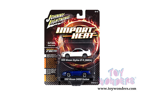 Round 2 Johnny Lightning - Themed 2-Pack 2018 Release 3 (1/64 scale diecast model car, Asstd.) JLPK004/12