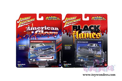 Round 2 Johnny Lightning - Street Freaks Release 1 Set B (1/64 scale diecast model car, Asstd.) JLSF001/48B