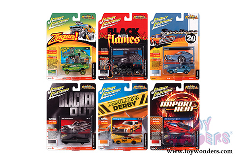 Round 2 Johnny Lightning - Street Freaks 2020 Release 3 Set B (1/64 scale diecast model car, Asstd.) JLSF017/48B