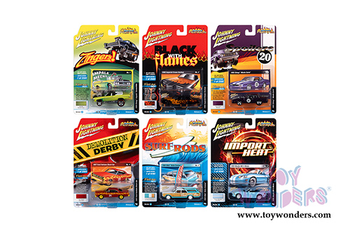 Round 2 Johnny Lightning - Street Freaks 2020 Release 4 Set A (1/64 scale diecast model car, Asstd.) JLSF018/48A