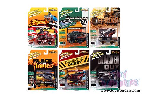 Round 2 Johnny Lightning - Street Freaks 2021 Release 1 Set A (1/64 scale diecast model car, Asstd.) JLSF019/48A