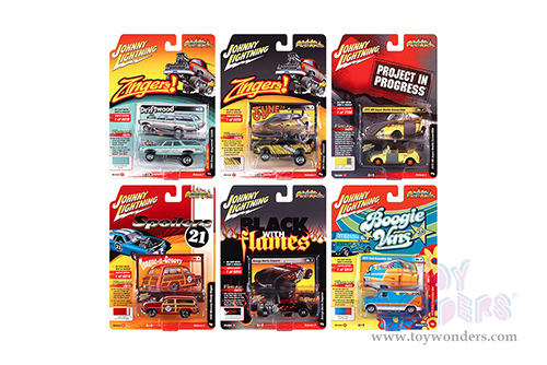 Round 2 Johnny Lightning - Street Freaks 2021 Release 2 Set A (1/64 scale diecast model car, Asstd.) JLSF020/48A