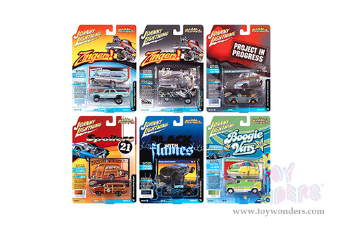 Round 2 Johnny Lightning - Street Freaks 2021 Release 2 Set B (1/64 scale diecast model car, Asstd.) JLSF020/48B