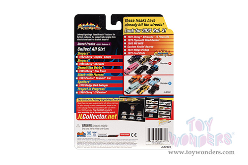 Round 2 Johnny Lightning - Street Freaks 2021 Release 4 Set B (1/64 scale diecast model car, Asstd.) JLSF022/48B