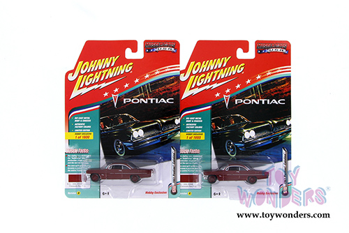 Round 2 Johnny Lightning - Muscle Cars U.S.A. | Pontiac Catalina&trade; Hardtop (1961, 1/64 scale diecast model car, Coronado Red Poly) JLSP008/24A