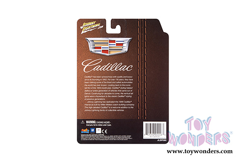 Round 2 Johnny Lightning - Cadillac&reg; Hearse (1966, 1/64 scale diecast model car, Gold/White) JLSP090/24