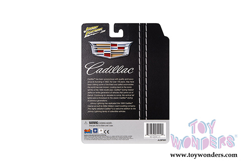 Round 2 Johnny Lightning - Cadillac&reg; Hearse (1959, 1/64 scale diecast model car, Silver/Black) JLSP091/24