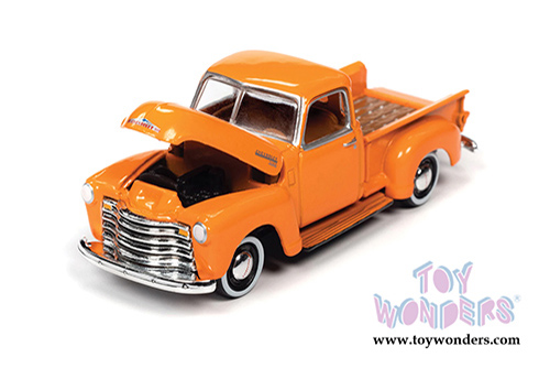 Round 2 Johnny Lightning - Classic Gold Collection | Chevrolet&reg; 3100 Pickup Truck (1965, 1/64 scale diecast model car, Omaha Orange) JLSP106/24A