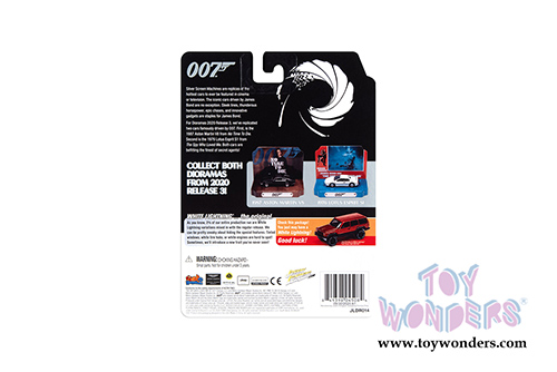 Round 2 Johnny Lightning - Silver Screen Machines James Bond Aston Martin V8 with Collectible Tin Display (1987, 1/64 scale diecast model car, Black) JLSP119/24