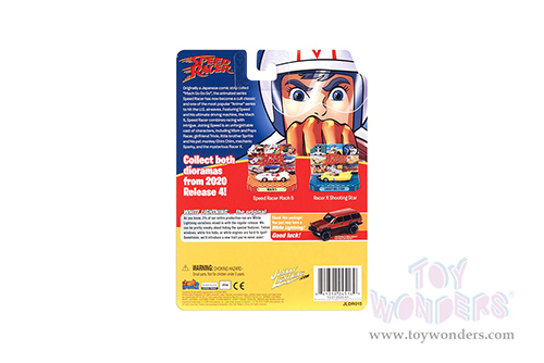 Round 2 Johnny Lightning - Silver Screen Machines Speed Racer Mach 5 with Collectible Tin Display (1968, 1/64 scale diecast model car, White) JLSP120/24