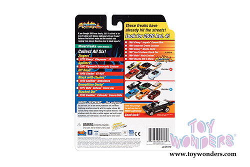 Round 2 Johnny Lightning - Street Freaks 2021 Release 1 Set A | Chevrolet&reg; Cheyenne 10 Pickup Truck - Zinger (1973, 1/64 scale diecast model car, Red/White/Black) JLSP141/24A