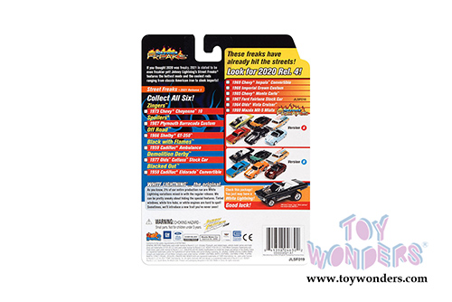 Round 2 Johnny Lightning - Street Freaks 2021 Release 1 Set B | Chevrolet&reg; Cheyenne 10 Pickup Truck - Zinger (1973, 1/64 scale diecast model car, Yellow/Silver) JLSP141/24B