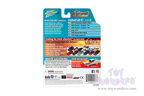 Round 2 Johnny Lightning - Classic Gold Collection | Pontiac® Firebird® T/A (1984, 1/64 scale diecast model car, Silver Sand Gray) JLSP148/24A