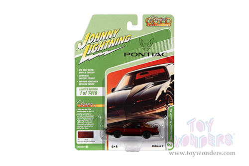 Round 2 Johnny Lightning - Classic Gold Collection | Pontiac&reg; Firebird&reg; T/A (1984, 1/64 scale diecast model car, Autumn Maple Firemist) JLSP148/24B