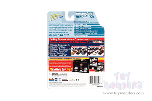 Round 2 Johnny Lightning - Muscle Cars U.S.A. | AMC Javelin AMX Hardtop Class of 1971 (1971, 1/64 scale diecast model car, Black) JLSP152/24A