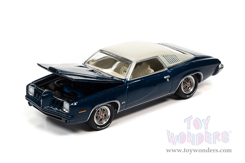 Round 2 Johnny Lightning - Classic Gold 2021 Release 3 Set A | Pontiac&reg; Grand Am (1973, 1/64 scale diecast model car, Admirality Blue Metallic) JLSP163/24A