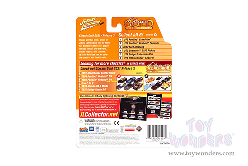 Round 2 Johnny Lightning - Classic Gold 2021 Release 3 Set B | Chevrolet&reg; 3100 Pickup Truck (1950, 1/64 scale diecast model car, White) JLSP166/24B