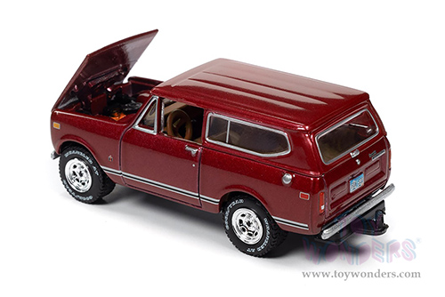 Round 2 Johnny Lightning - Classic Gold Collection 2021 Release 3 | International Scout II (1979, 1/64 scale diecast model car, Custom Maroon Metallic) JLSP168/24A