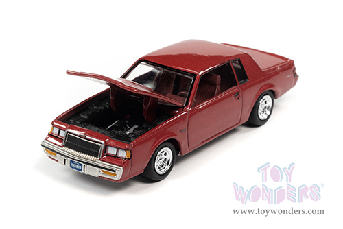Round 2 Johnny Lightning - Muscle Cars U.S.A. | Buick&reg; Regal  T-Type (1986, 1/64 scale diecast model car, Rosewood) JLSP174/24B