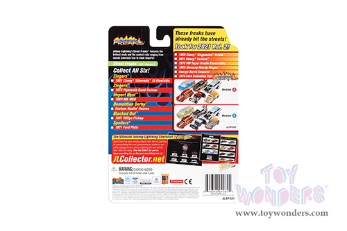 Round 2 Johnny Lightning - Street Freaks 2021 Release 3 Set A | Ford Pinto - Spoilers (1971, 1/64 scale diecast model car, Galaxy Gray/Black stripes) JLSP183/24A