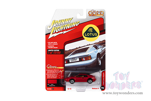 Round 2 Johnny Lightning - Classic Gold 2021 Release 4 Set A | Lotus Sprit (1989, 1/64 scale diecast model car, Calypso Red) JLSP188/24A