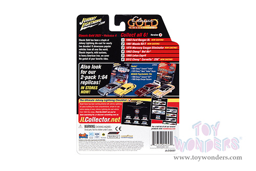 Round 2 Johnny Lightning - Classic Gold 2021 Release 4 Set A | Chevrolet® Corvette® Z06 (2012, 1/64 scale diecast model car, Carlisle Blue Metallic) JLSP189/24A