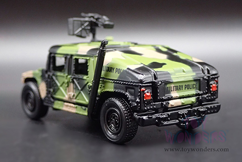 Round 2 Johnny Lightning - Military 2021 Release 1 Set A - M1025 HMMWV Armament Carrier HUMVEE 4-CT Armored Fastback United Nations Peacekeeping Mission - Policing Kosovo - Wheeled Warriors (1/64 scale diecast model car, Forest Camouflage) JLSP198/24A