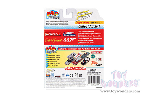 Round 2 Johnny Lightning - Pop Culture Series | Dodge Monaco Chicago Police Department "The Blues Brothers" (1975, 1/64 scale diecast model car, White/Blue) JLSP216/24