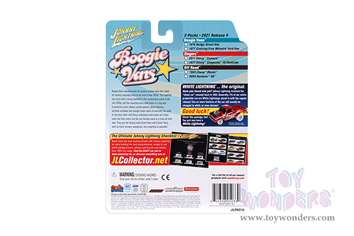 Round 2 Johnny Lightning - 2-Packs 2021 Release 4 Set A - Boogie Vans (1/64 scale diecast model car, Asstd.) JLSP219/24A