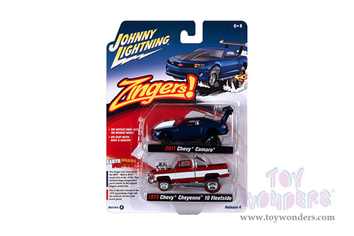 Round 2 Johnny Lightning - 2-Packs 2021 Release 4 Set A - Zingers (1/64 scale diecast model car, Asstd.) JLSP221/24B