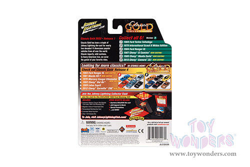 Round 2 Johnny Lightning - Classic Gold 2022 Release 1 Set A | Ford Ranger XL (1984, 1/64 scale diecast model car, Light Blue w/ White Sides) JLSP224/24A